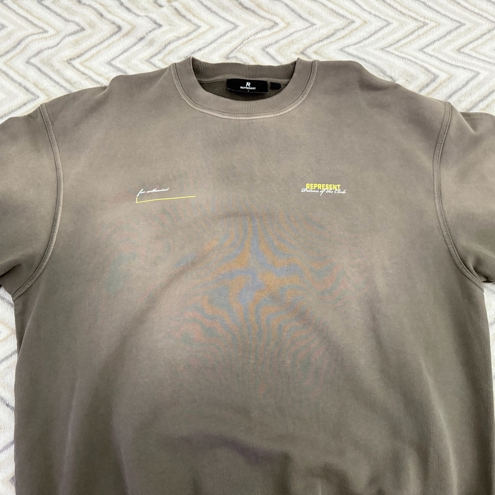 Men's Crewneck Sweater in Olive by Represent